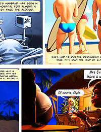 Adult comic of hot big tit bikini milf working a new summer job - part 2198